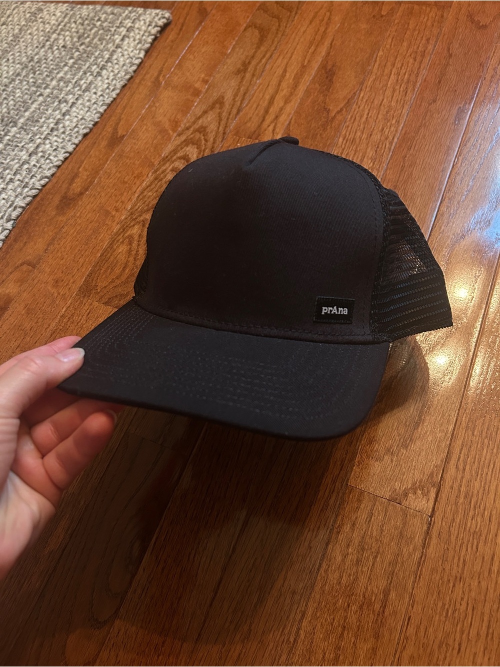 Prana Black Mesh Trucker Hat